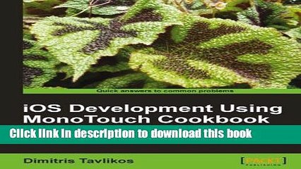 Books iOS Development using MonoTouch Cookbook Full Online