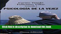 Books Psicologia de la vejez (MANUALES) (Manuales - El Libro Universitario) (Spanish Edition) Free