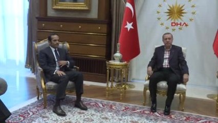 Cumhurbaşkanı Erdoğan, Katar Dışişleri Bakanı Al-Thani'yi Kabul Etti