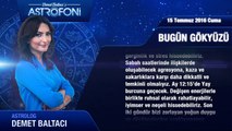 15 Temmuz 2016 Cuma Bugün Gökyüzü