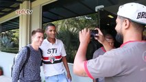 São Paulo mostra bastidores do primeiro dia de Buffarini no clube