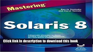 Read Mastering Solaris8 Ebook Free