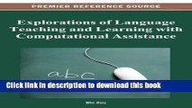 Read Explorations of Language Teaching and Learning with Computational Assistance  Ebook Free