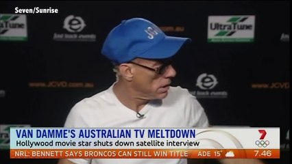 Jean-Claude Van Damme pète en plomb à la télévision australienne !