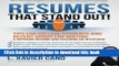 Read Books Resumes That Stand Out!: Tips for College Students and Recent Grads for Writing a
