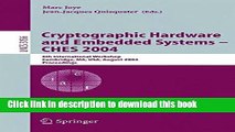 Read Cryptographic Hardware and Embedded Systems - CHES 2004: 6th International Workshop