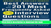 Read Books Best Answers to the 201 Most Frequently Asked Interview Questions, Second Edition Ebook