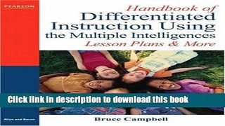 Read Handbook of Differentiated Instruction Using the Multiple Intelligences: Lesson Plans and
