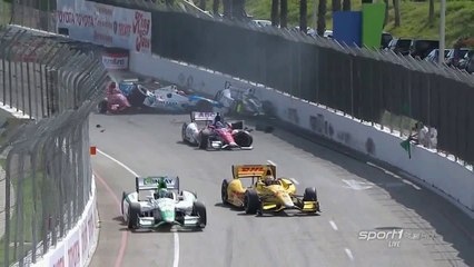 Indycar Crashes 2014