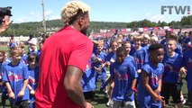 Odell Beckham Jr dances off with kids