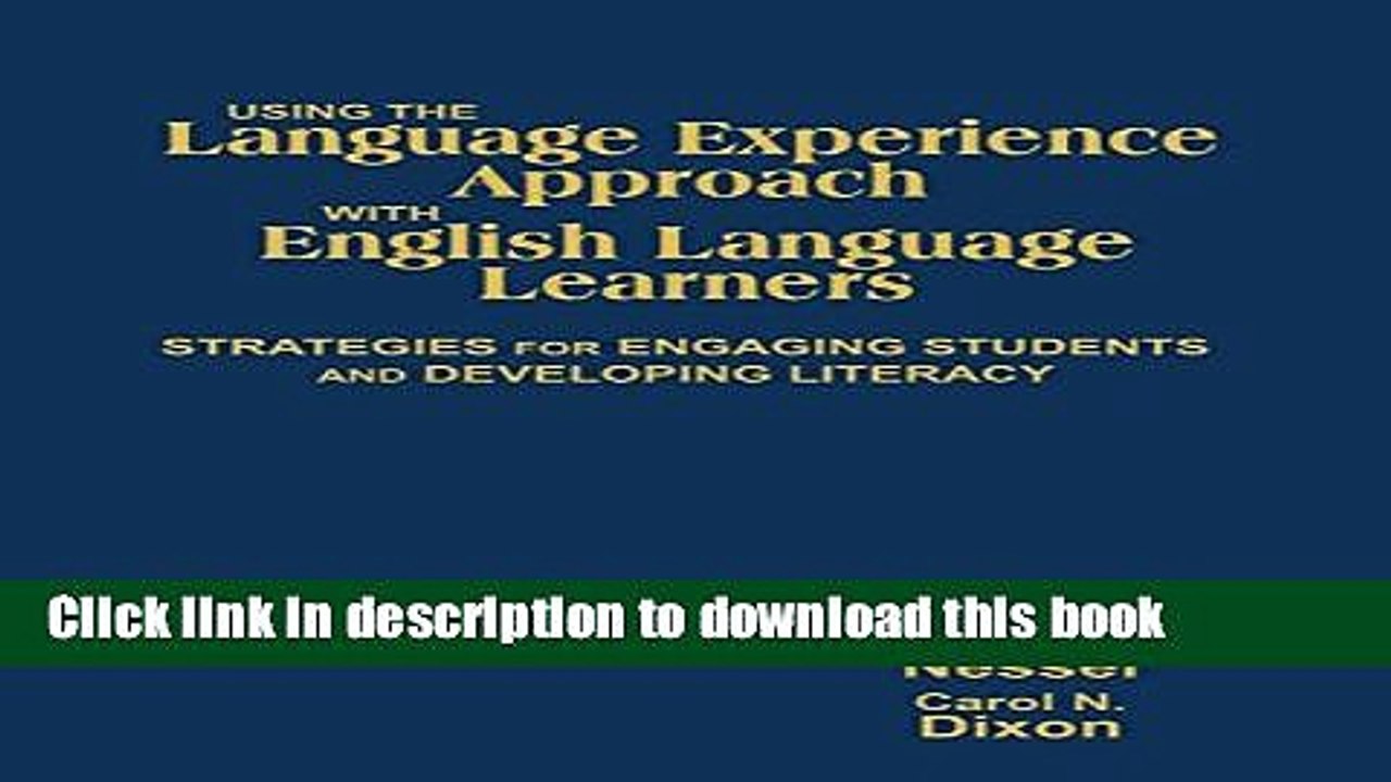 Read Using the Language Experience Approach With English Language Learners: Strategies for