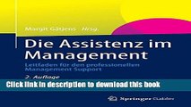 [PDF] Die Assistenz im Management: Leitfaden fÃ¼r den professionellen Management Support (German