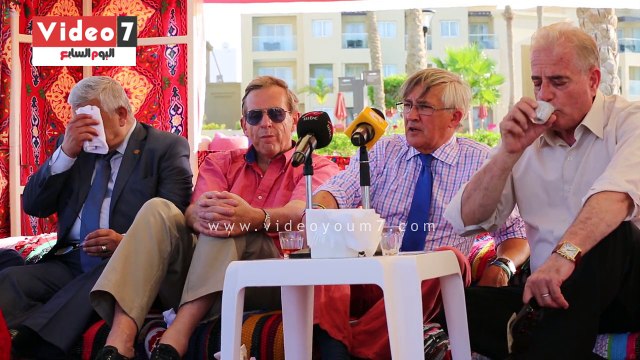 محافظ جنوب سيناء يعقد مؤتمرا صحفيا بحضور وفد مجلس العموم البريطانى