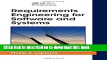Read Requirements Engineering for Software and Systems (Applied Software Engineering Series)