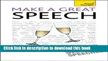 Read Books Make a Great Speech: A Teach Yourself Guide (Teach Yourself: General Reference) E-Book