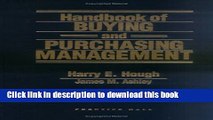 Read Book Handbook for Buying and Purchasing Management E-Book Free