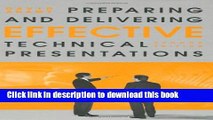 Read Books Preparing and Delivering Effective Technical Presentations (Artech House Technology
