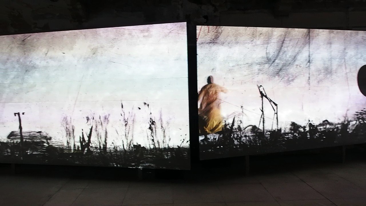 Extrait de l'oeuvre « More sweetly Play the Dance » de l'artiste William Kentridge