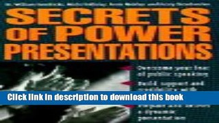 Download Books Secrets of Power Presentations PDF Free