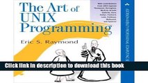 Read Books [(The Art of Unix Programming )] [Author: Eric S. Raymond] [Sep-2003] E-Book Free