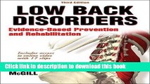 Read Books Low Back Disorders-3rd Edition With Web Resource: Evidence-Based Prevention and