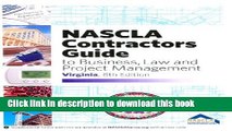 Read Books Virginia NASCLA Contractors Guide to Business, Law and Project Management (Virginia 8th