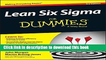 Read Books Lean Six Sigma For Dummies ebook textbooks