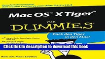 Download Mac OS X Tiger fÃ¼r Dummies  PDF Free