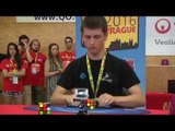 Rubik's cube 'speedcubers' battle it out in the Euro championship.