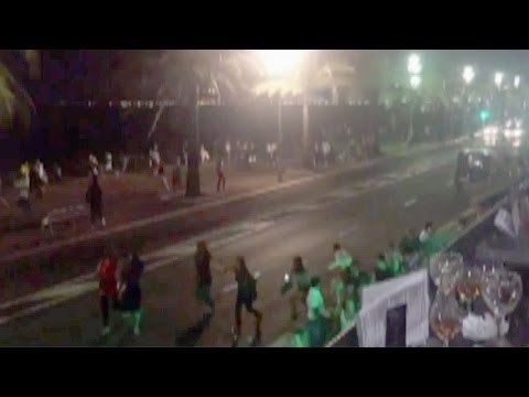 France terror attack | CCTV footage shows people fleeing from attack site