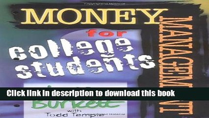 Read Books Money Matters Workbook For College Students PDF Online