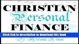 Read Books Christian Personal Finance ebook textbooks