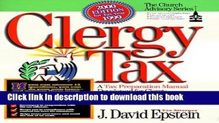 Read Books Clergy Tax 2000 Manual: A Tax Preparation Manual Developed for Clergy in Cooperation