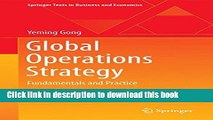 Read Books Global Operations Strategy: Fundamentals and Practice (Springer Texts in Business and