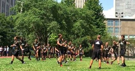 Milan, Amerika'da Bir Parkta Antrenman Yaptı