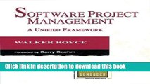 Read Books Software Project Management: A Unified Framework (paperback) (The Addison-Wesley Object