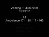 A1 Ambulance 17-128 17-165 17-152 Ongeval (2 Kinderen Aangereden) Pretorialaan Rotterdam