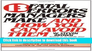 Download Books 13 fatal errors managers make and how you can avoid them Ebook PDF