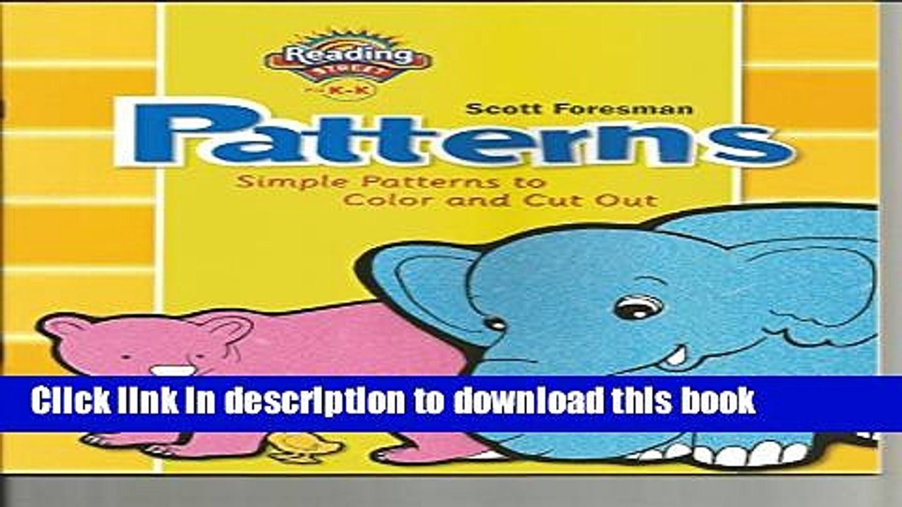 Read Books READING 2007 PATTERNS BOOK BLACKLINE MASTERS PRE-K THROUGH KINDERGARTEN E-Book Download