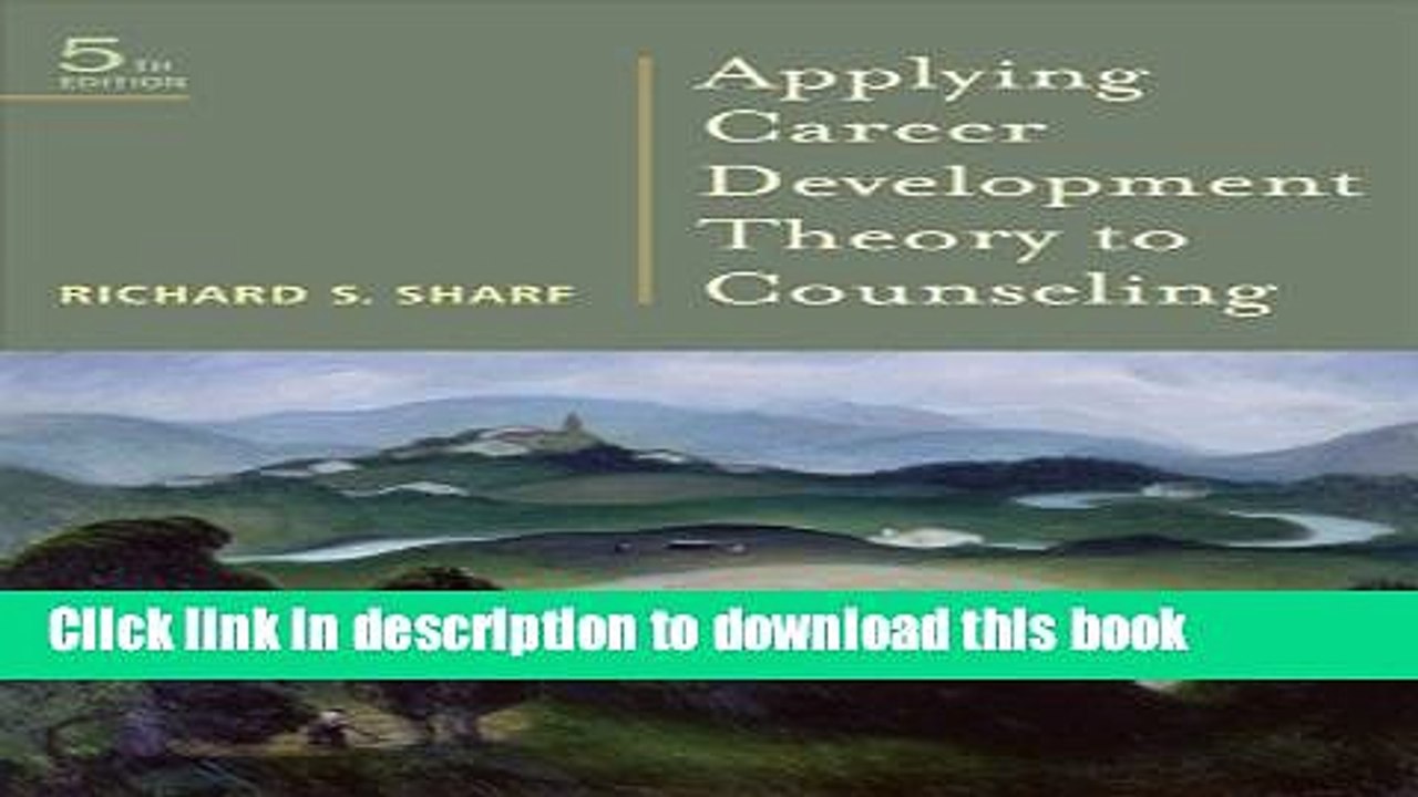 Read Books Applying Career Development Theory to Counseling (Graduate Career Counseling) ebook