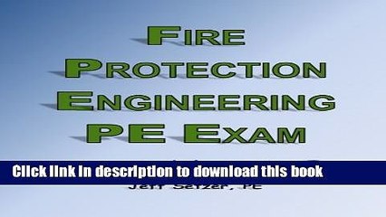 Download Books Fire Protection Engineering PE Exam Study Guide PDF Online