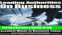 Read Books Leading Authorities On Business: Winning Strategies from the Greatest Minds in Business