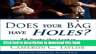 Download Books Does Your Bag Have Holes? 24 Truths That Lead to Financial and Spiritual Freedom