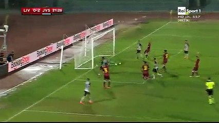 Stefano Del Sante Goal - Livorno 0-2 Juve Stabia - Coppa Italia Round 1 - 29.07.2016
