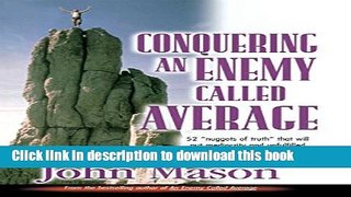 Read Books Conquering an Enemy Called Average PDF Free