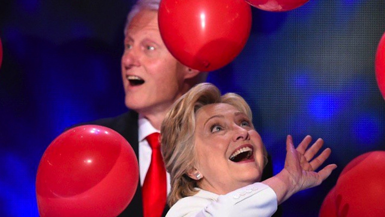 Bill Clinton Goes NUTS Over Balloons