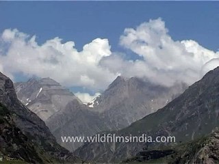 Beautiful mountainous landscape of Jammu and Kashmir