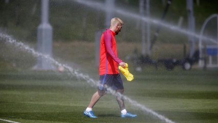 The sounds of FC Barcelona's training camp at St. George’s Park
