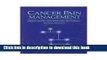 Read Cancer Pain Management (Jones and Bartlett Series in Oncology) Ebook Free