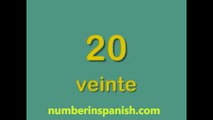 Spanish numbers 20- 30